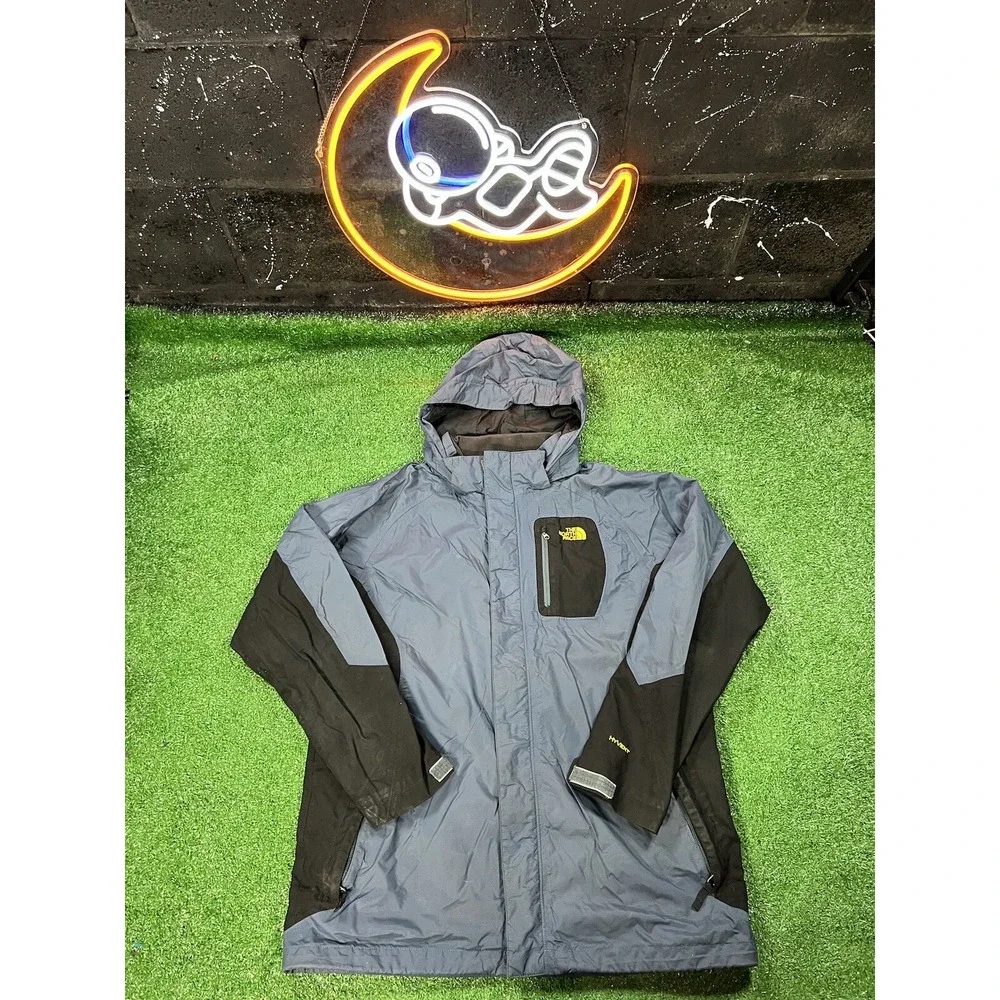 The North Face Hyvent 3 in 1 Tri-Climate Blue Windbreaker Jacket‎ Boys Sz XL